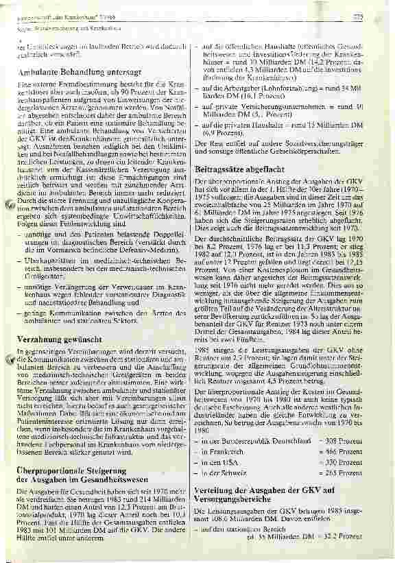 Vorschauseite 3: Sozialversicherung und Krankenhaus