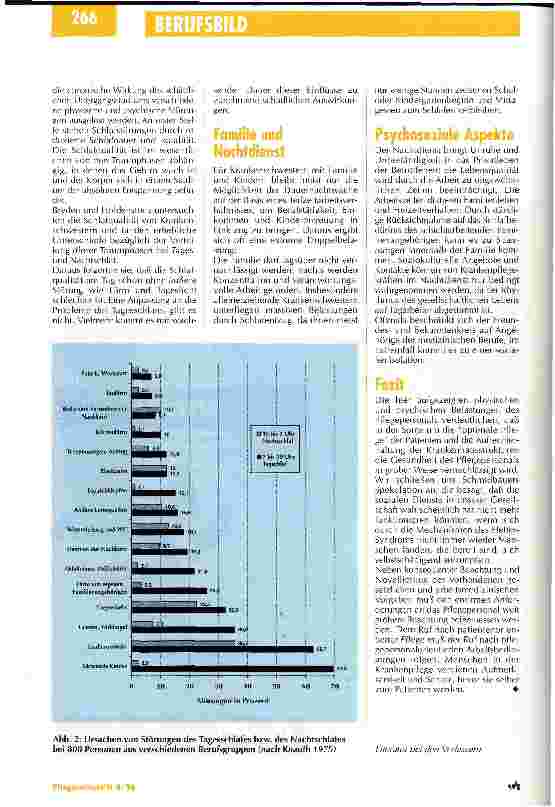 Vorschauseite 3: Pflegende sind im Nachtdienst besonders gefordert Berufsbedingte Erkrankungen der Pflegekräfte/Teil 4