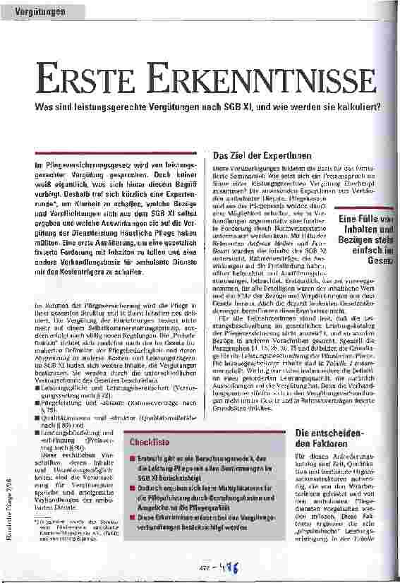 Vorschauseite 1: Erste Erkenntnisse