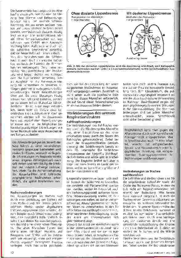 Vorschauseite 2: Altersund Organveränderungen 4. Teil: Das Atmungssystem