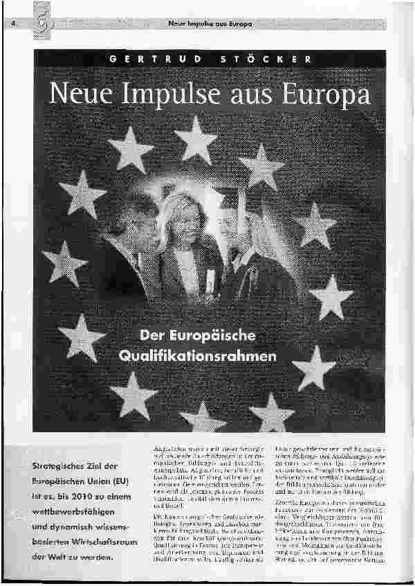 Vorschauseite 1: Neue Impulse aus Europa