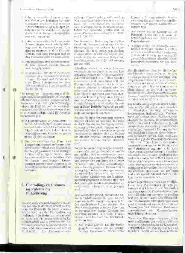 Vorschauseite 4: Die Budgetierung in der Personalwirtschaft mit Hilfe des Controllings
