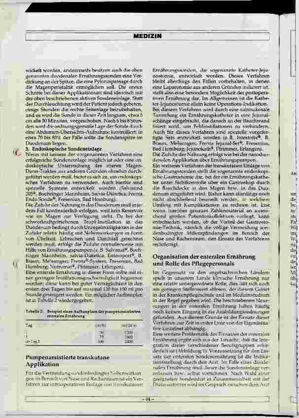 Vorschauseite 3: Apparative Hilfsmittel und Technik der enteralen Sondenernährung