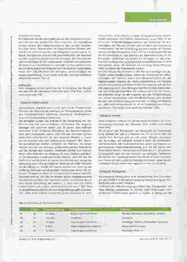 Vorschauseite 6: Ergotherapie 2.0 Partizipation ermöglichen via Internet?