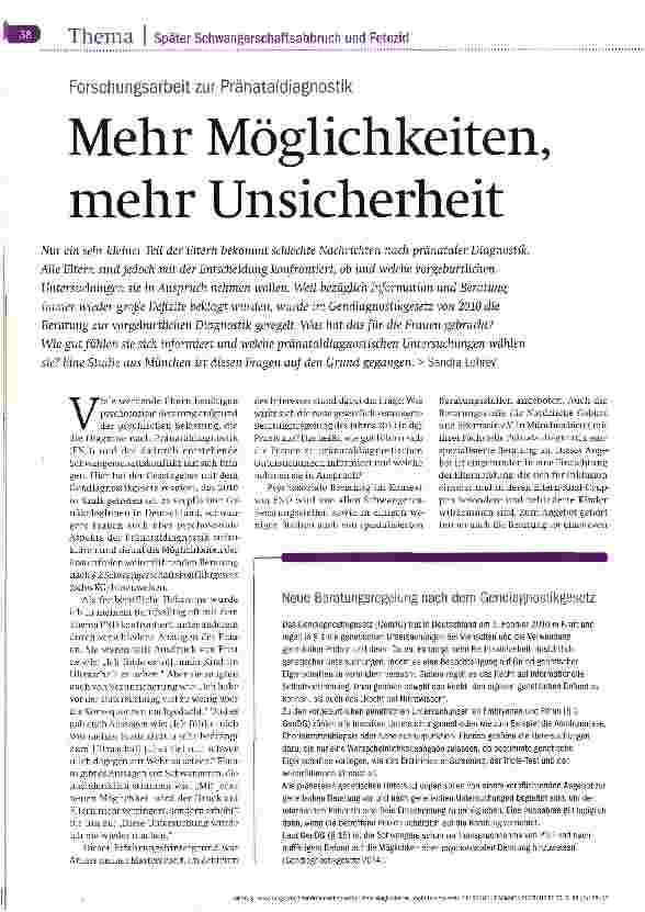 Vorschauseite 1: Mehr Möglichkeiten, mehr Unsicherheit