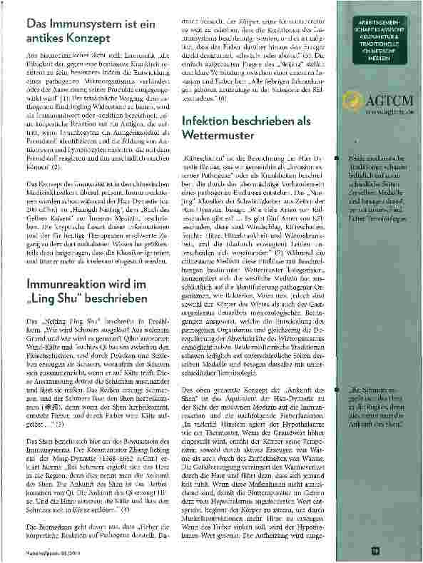 Vorschauseite 2: Die Zukunft der Chinesischen Medizin liegt im Meistern ihrer Anfänge