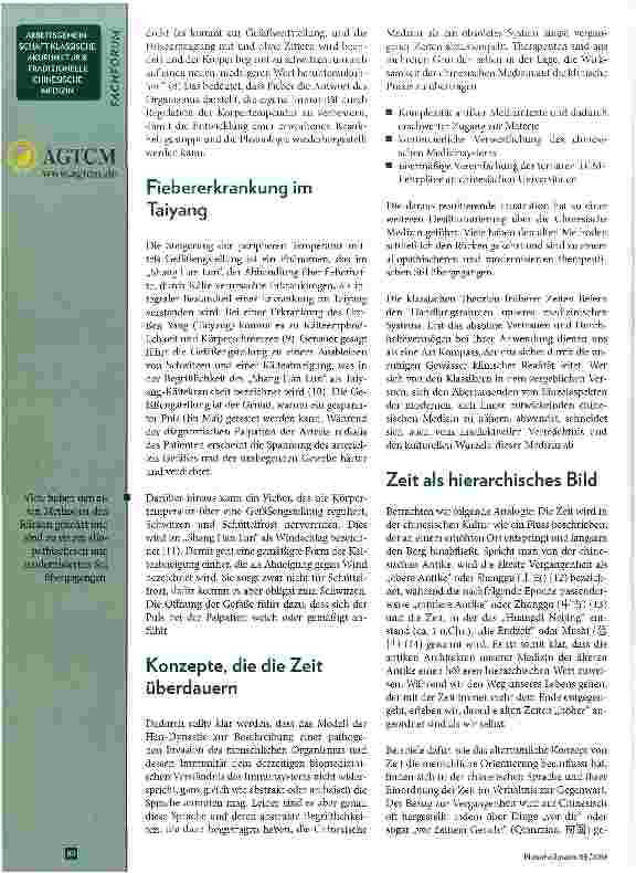 Vorschauseite 3: Die Zukunft der Chinesischen Medizin liegt im Meistern ihrer Anfänge