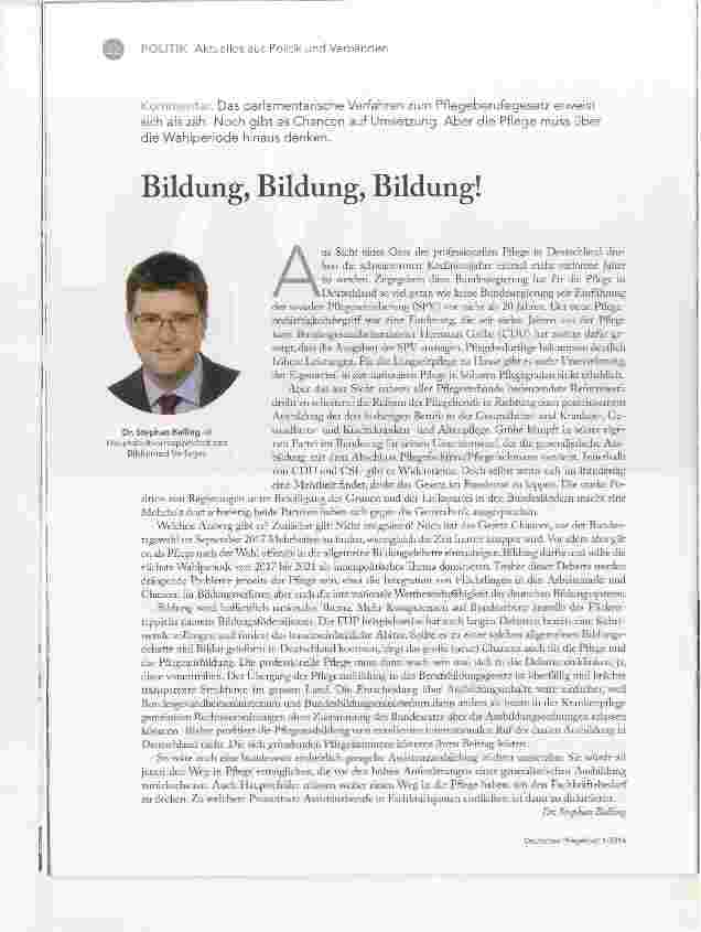 Vorschauseite 1: Bildung, Bildung, Bildung!