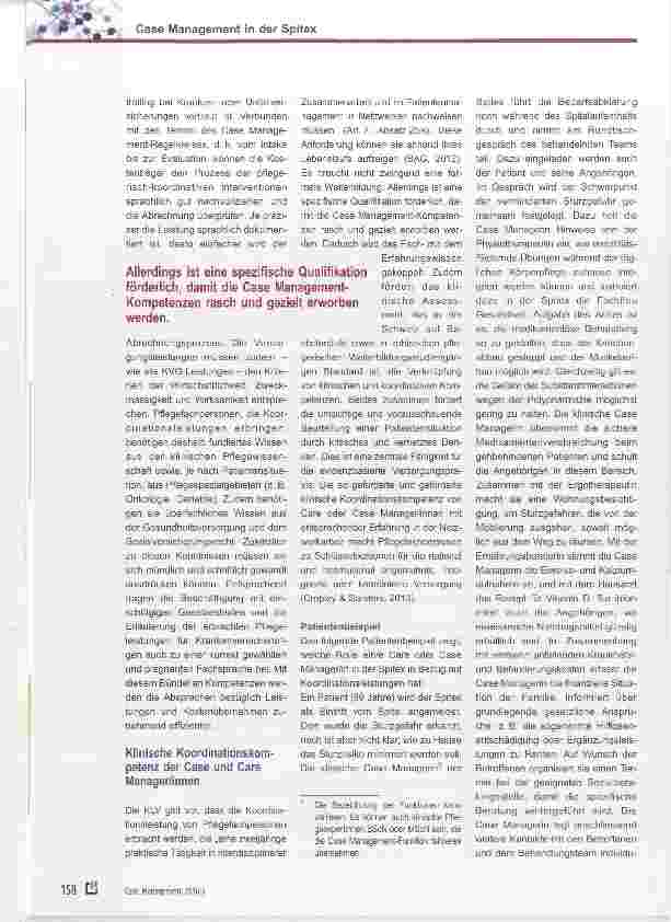 Vorschauseite 3: Case Management im Krankenhaus ein Praxisbericht