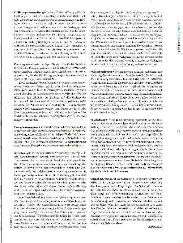 Vorschauseite 4: Existenzgründung Teil 4 Los geht es -die Praxiseröffnung
