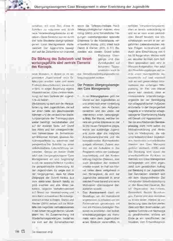 Vorschauseite 5: Übergangsbezogenes Case Management in einer Einrichtung der Jugendhilfe