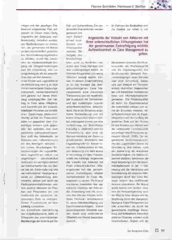 Vorschauseite 6: Übergangsbezogenes Case Management in einer Einrichtung der Jugendhilfe