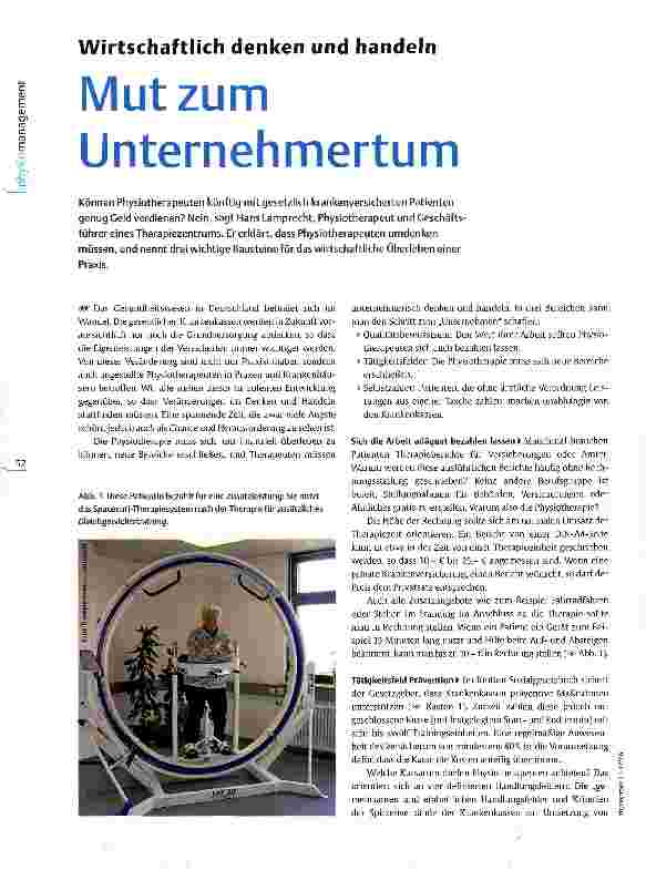 Vorschauseite 1: Mut zum UnternehmertumWirtschaftlich denken und handeln