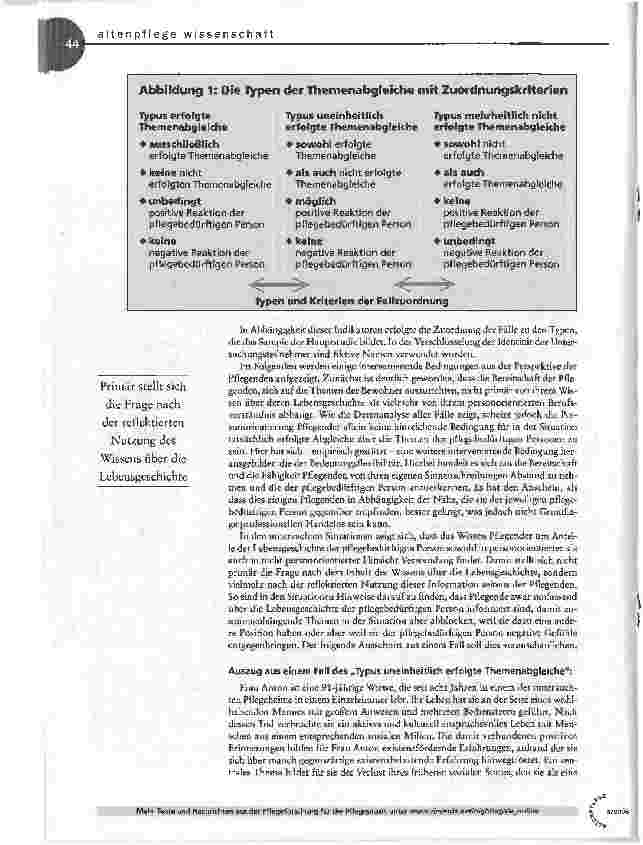 Vorschauseite 4: Existenzielle ErfahrungDie Bedeutung der Biografie in Interaktionsprozessen in der stationären Altenpflege