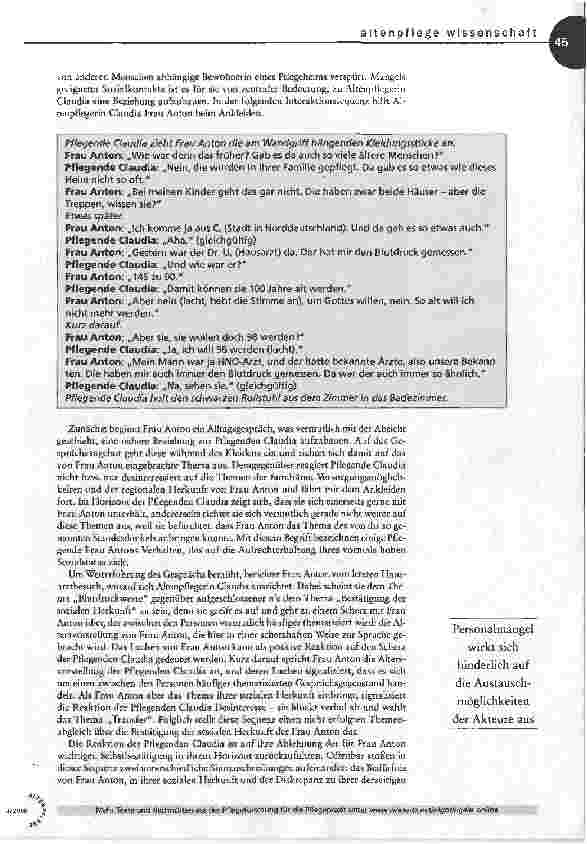 Vorschauseite 5: Existenzielle ErfahrungDie Bedeutung der Biografie in Interaktionsprozessen in der stationären Altenpflege