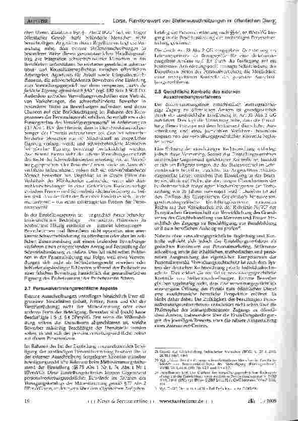 Vorschauseite 5: Funktionswert von Stellenausschreibungen im öffentlichen Dienst