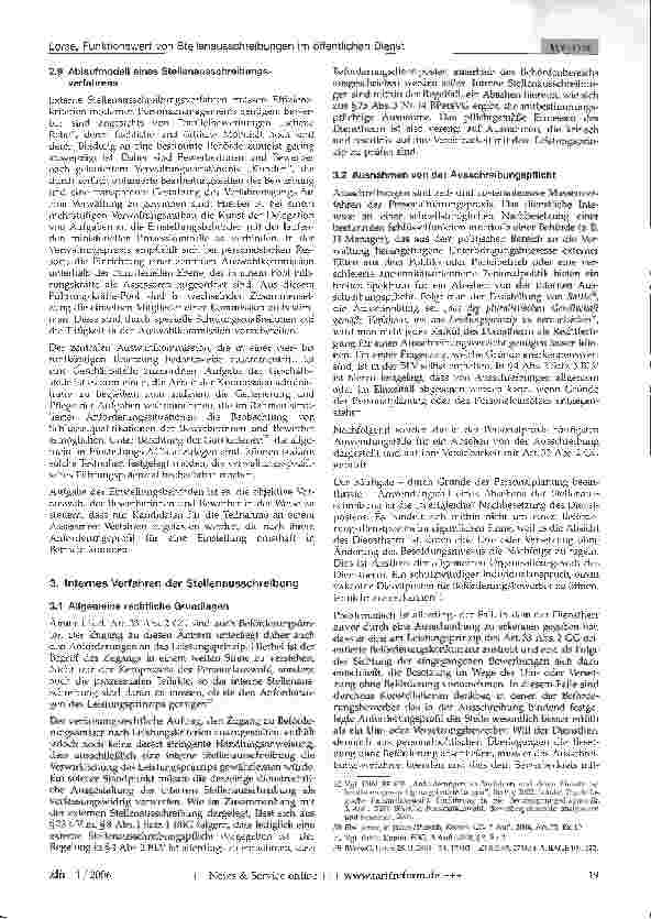 Vorschauseite 6: Funktionswert von Stellenausschreibungen im öffentlichen Dienst