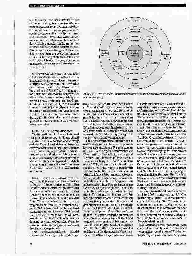 Vorschauseite 2: Der Wandel zur GesundheitswirtschaftSchlüsselherausforderung und Achillesferse für die Zukunft