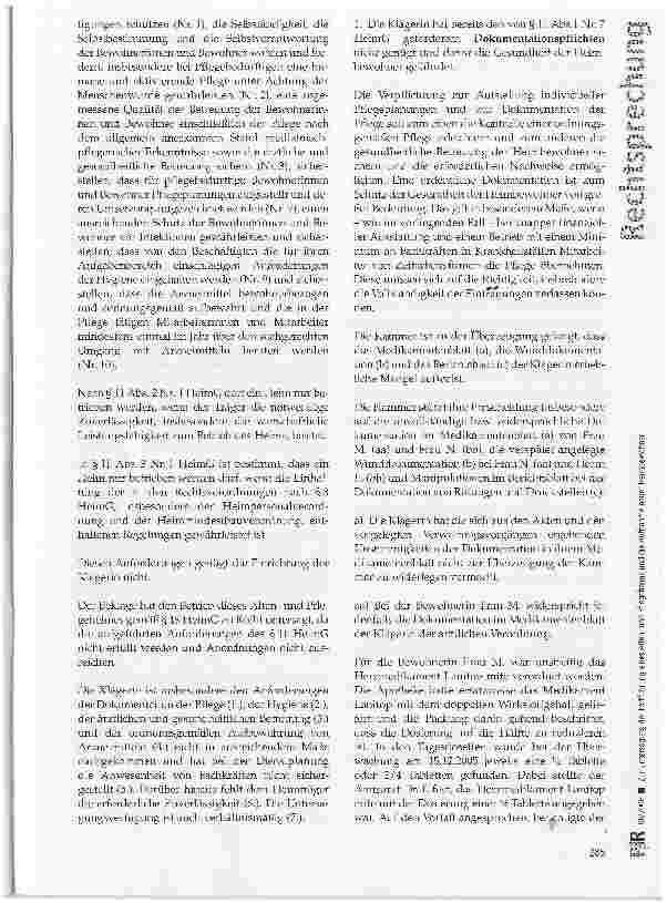 Vorschauseite 5: Zur Untersagung der Fortführung eines Altenund Pflegeheims und die Aufnahme neuer Heimbewohner