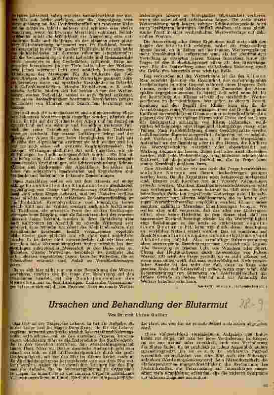 Vorschauseite 1: Ursachen und Behandlung von Blutarmut