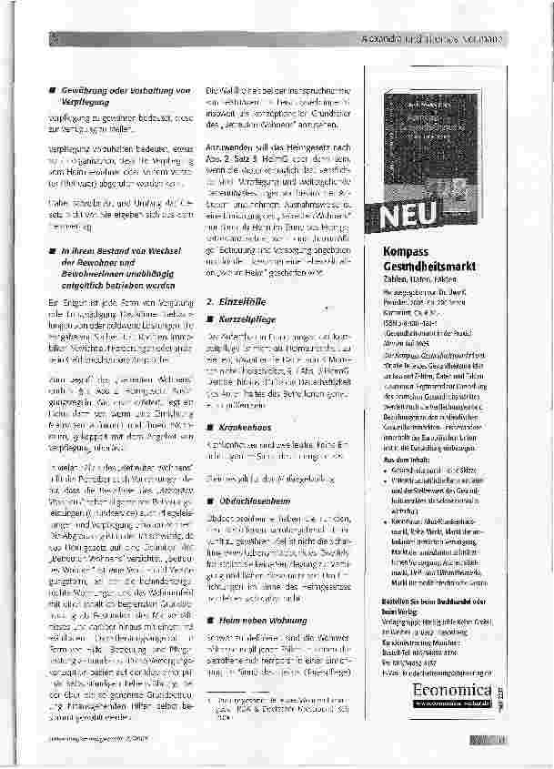 Vorschauseite 2: Zur praktischen Umsetzung des ab 1.7.2005 geltenden Vergütungssystems