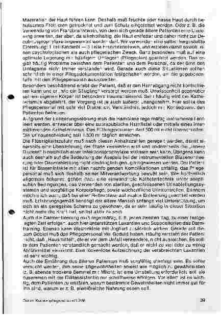 Vorschauseite 2: Pflege des geratrischen Querschnittgelähmten Was gibt es zu beachten
