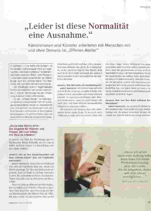 Vorschauseite 1: Leider ist diese Normalität eine Ausnahme