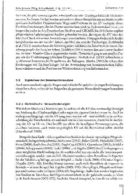 Vorschauseite 4: Die kommunikative Validierung als Gütekriterium in der deutschsprachigen qualitativen pflegewissenschaftlichen Forschung