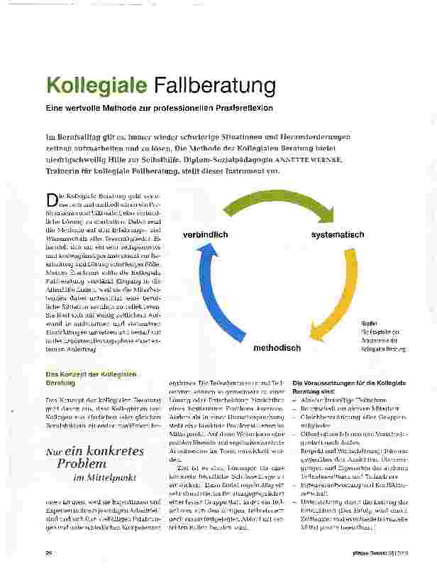 Vorschauseite 1: Kollegiale Fallberatung