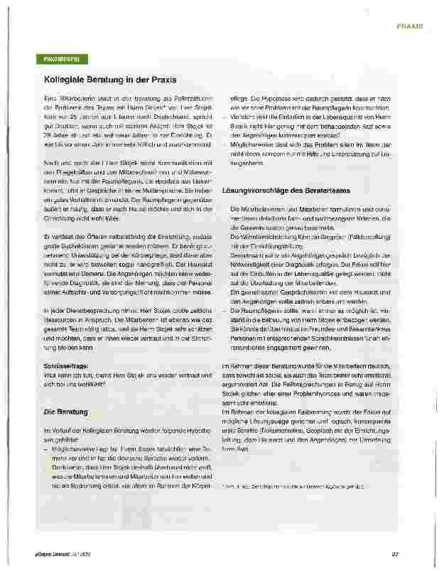 Vorschauseite 2: Kollegiale Fallberatung