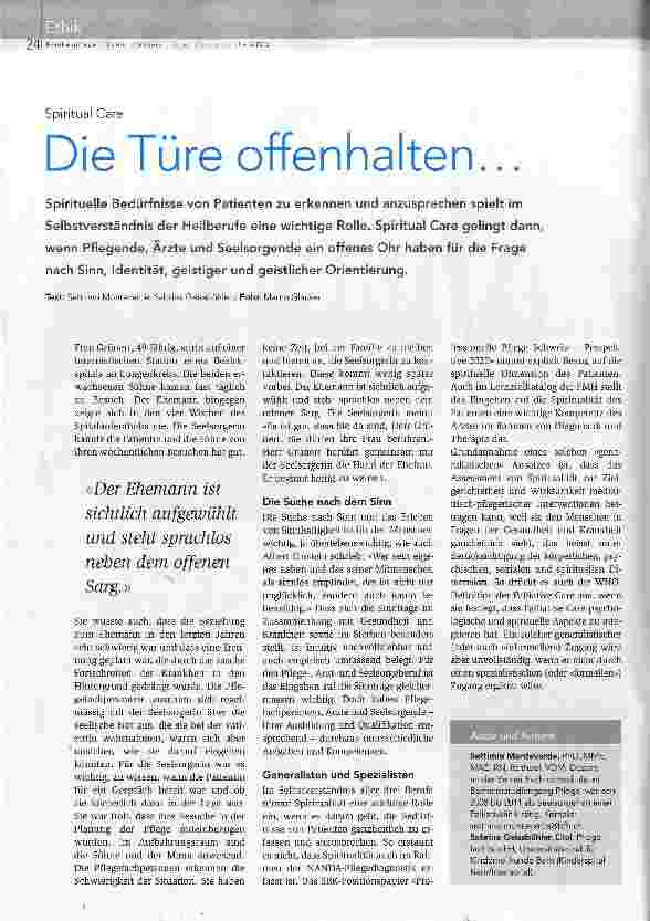 Vorschauseite 1: Die Türe offenhalten...
