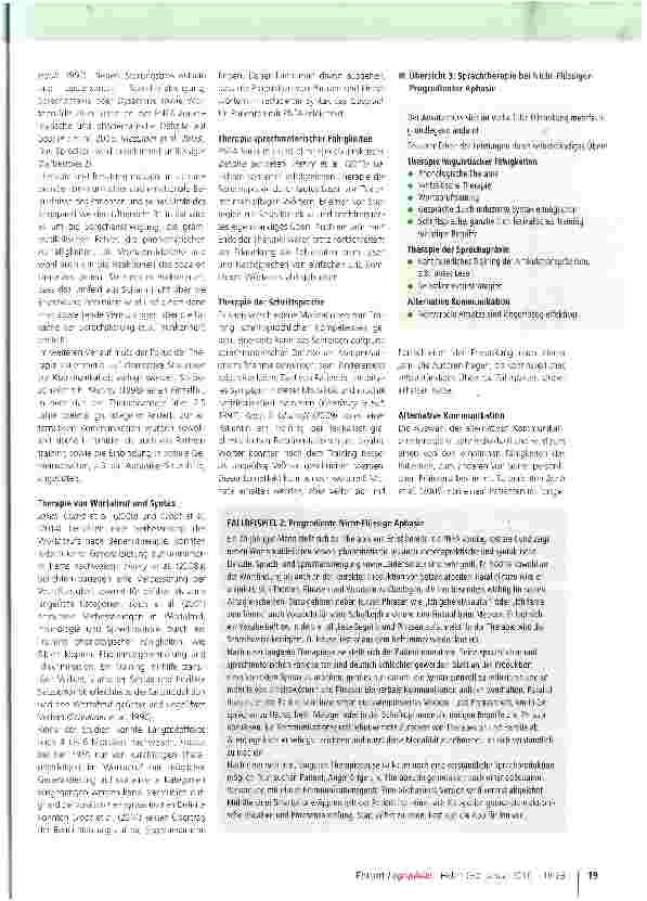 Vorschauseite 4: Evidenzbasierte Sprachtherapie bei Primär Progredienten Aphasien (PPA)