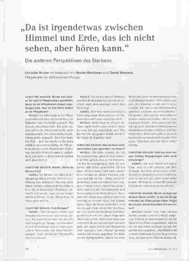 Vorschauseite 1: Da ist irgendetwas zwischen Himmel und Erde, das ich nicht sehen, aber hören kann.