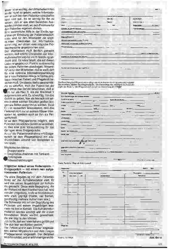 Vorschauseite 2: Voraussetzung für die Einführung der Pflegeplanung Teil III