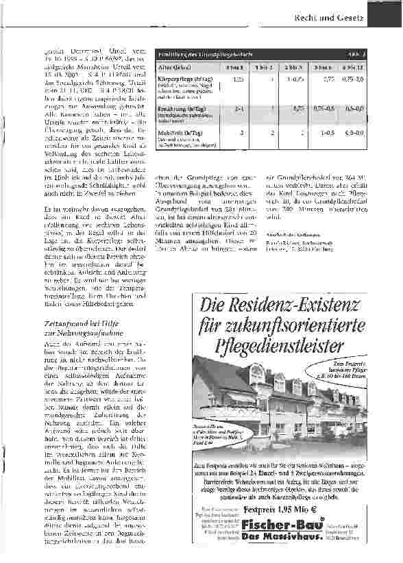 Vorschauseite 2: Wie viel Zeit steht pflegebedürftigen Kindern zu?