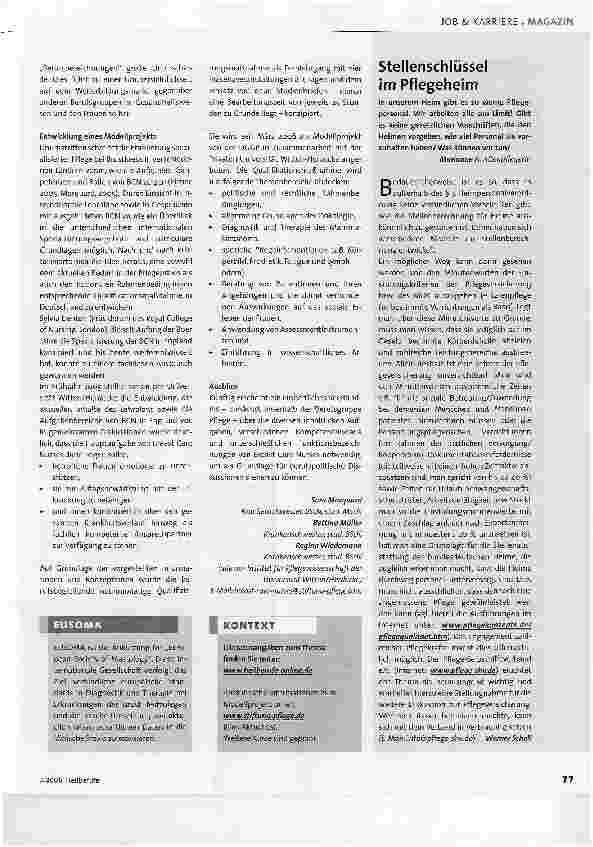 Vorschauseite 2: Weiterbildung zur Breast Care NurseWeshalb auch Deutschland diese Pflegeexperten braucht