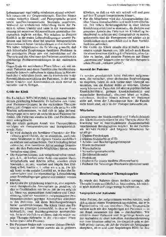 Vorschauseite 4: Die stationäre Behandlung von Alkoholabhängigen