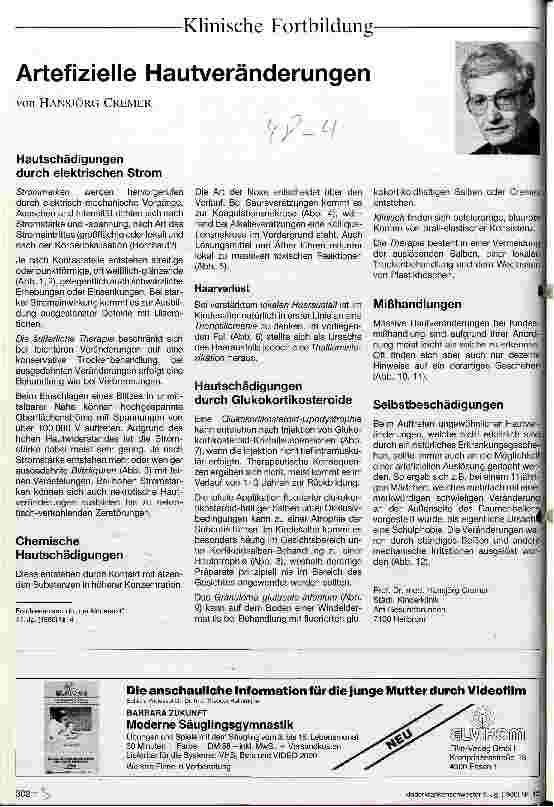 Vorschauseite 1: Artefizielle Hautveränderungen