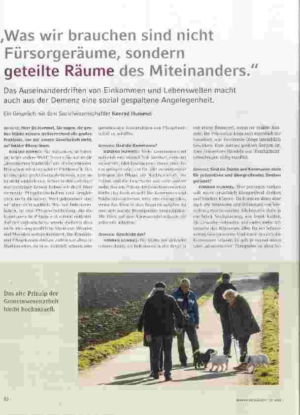 Vorschauseite 1: Was wir brauchen sind nicht Fürsorgeräume, sondern geteilte Räume des Miteinanders.
