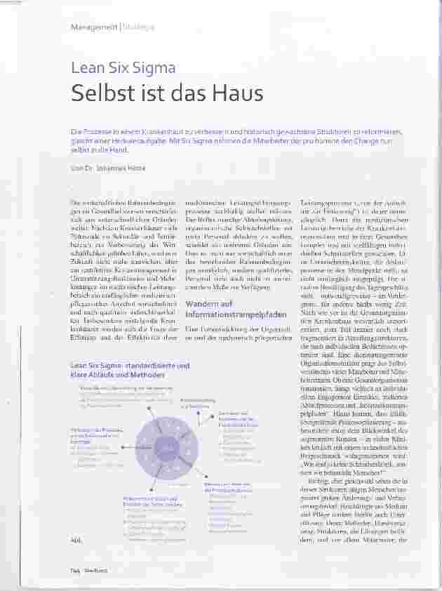 Vorschauseite 1: Lean Six Sigma Selbst ist das Haus