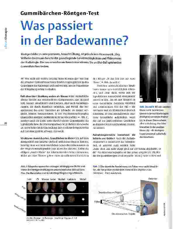 Vorschauseite 1: Gummibärchen-Röntgen-TestWas passiert in der Badewanne?