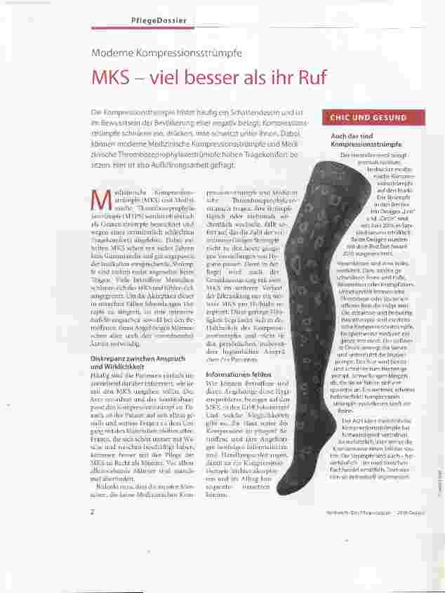 Vorschauseite 1: Moderne Kompressionsstrümpfe MKS - viel besser als ihr Ruf