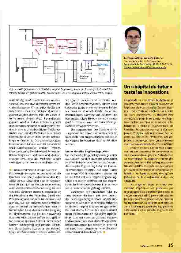 Vorschauseite 2: Hospital Engineering-Labor: Plattform für das Krankenhaus der Zukunft