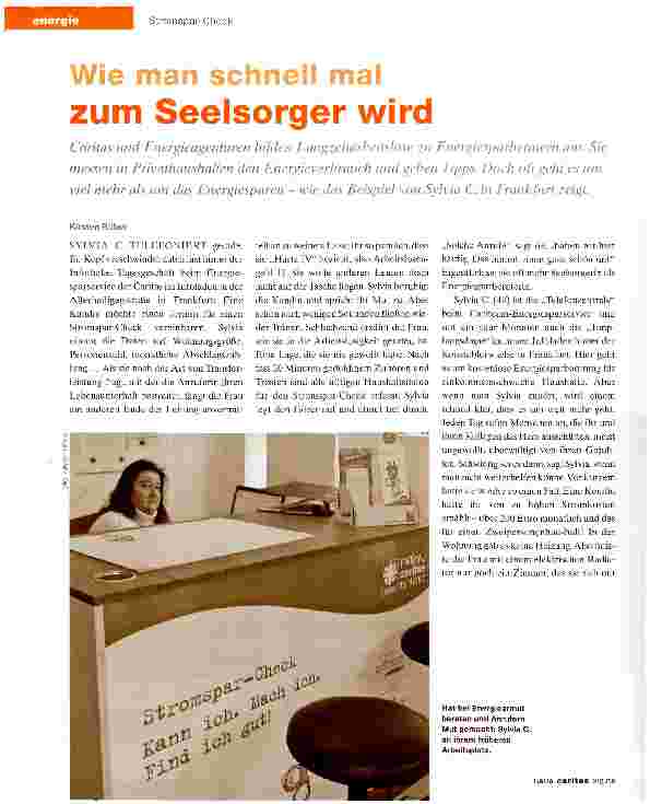 Vorschauseite 1: Wie man schnell mal zum Seelsorger wird
