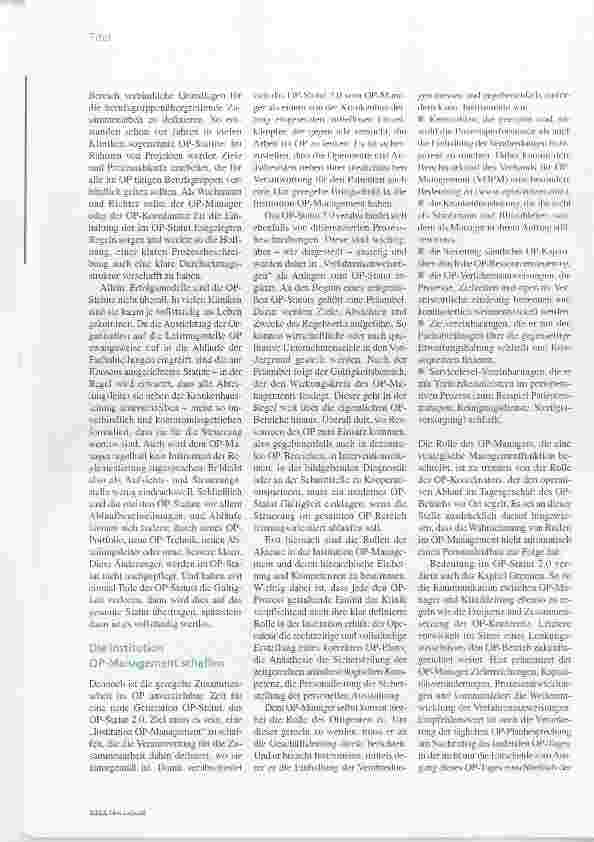 Vorschauseite 2: Grundgesetz des Operationssaals