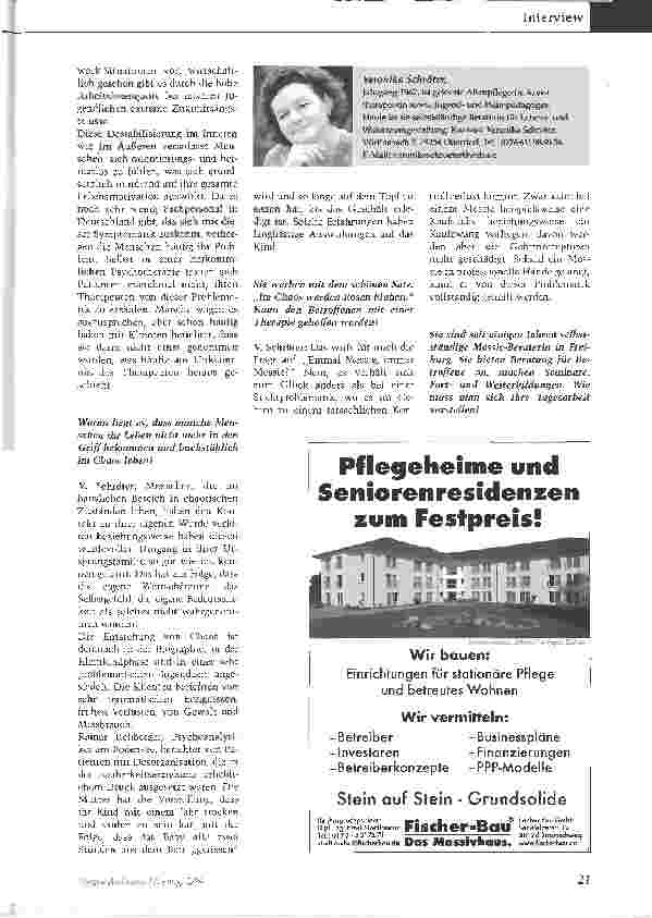Vorschauseite 2: Im Chaos werden Rosen blühenMessie-Beratung noch weitgehend unbekannt