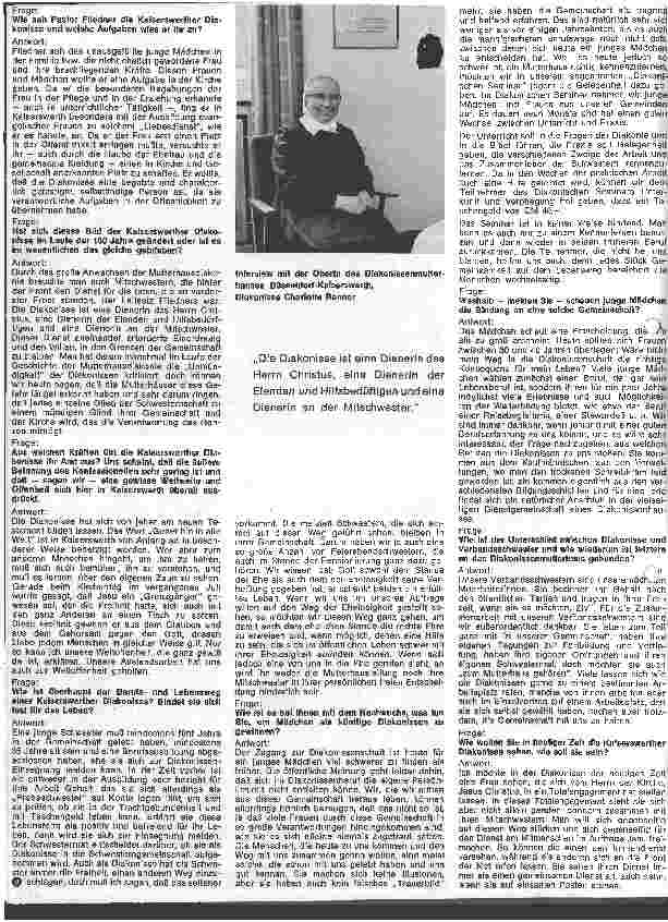 Vorschauseite 5: Das Diakoniewerk Kaiserswerth Die Wiege der weiblichen Diakonie