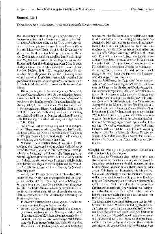 Vorschauseite 4: Aufrechterhaltung der Laktation bei Brustabszess