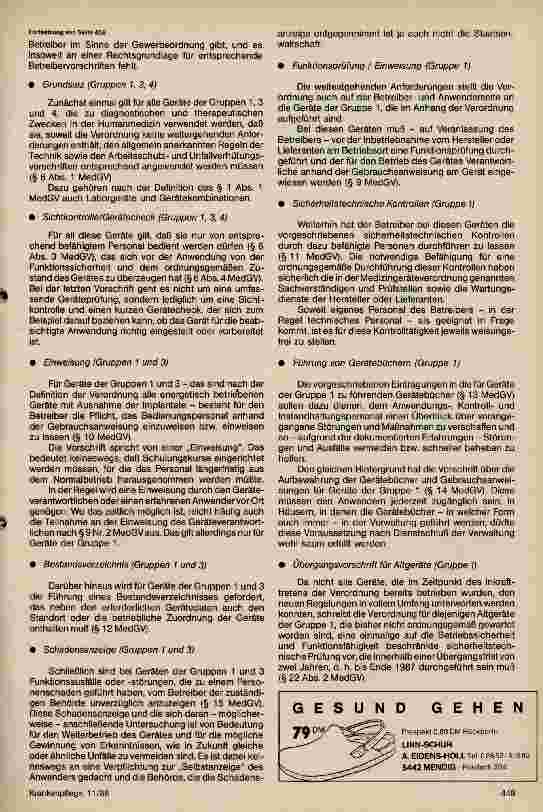 Vorschauseite 2: Medizingeräteverordnung - Auswirkung für Betreiber und Anwender