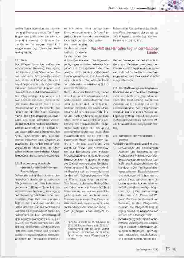 Vorschauseite 2: Pflegestützpunkte Entwicklung und Ausblick